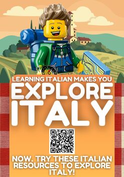 Preview of New Italian Language Bundle with 5 Teaching Resources to Explore Italy! - $17.10