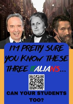 Preview of New Italian Language "Guess who?" Game with 24 Famous Italians