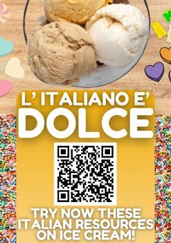 Preview of New Italian Language Ice Cream Teaching Resources Bundle - 3 in 1 - 50% OFF