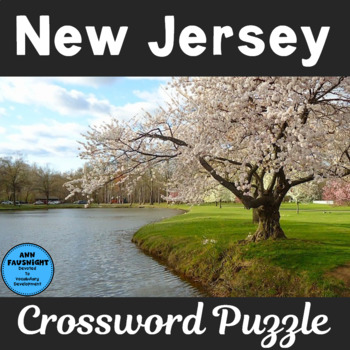New Jersey Crossword Puzzle by Ann Fausnight Teachers Pay Teachers