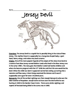 Mythical Creatures: Jersey Devil