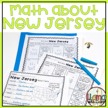 Preview of Math about New Jersey State Symbols through Multiplication Practice