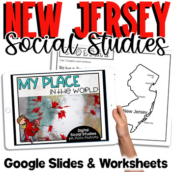 Preview of New Jersey Social Studies | Me on the Map | City, County, State, Country, Contin