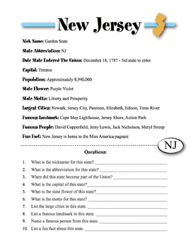Free Printable New/Jersey CDL General Knowledge Worksheet Part 2
