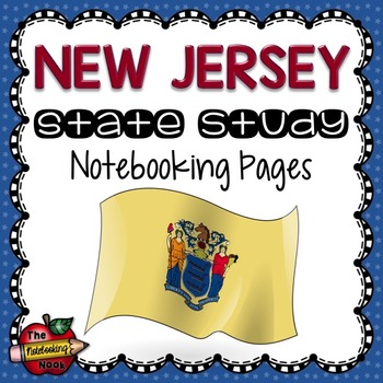 Preview of New Jersey State Study Notebooking Pages