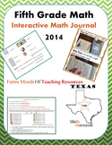 STAAR 5th grade math Interactive Math Notebook- (2014)