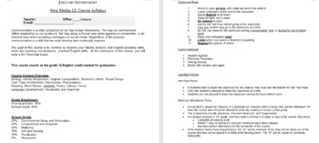 Preview of New Media_COMMUNICATIONS 11-12_Business Letter Unit (FULL)