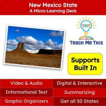 Preview of New Mexico (50 States and Capitals) Informational Text and Activities