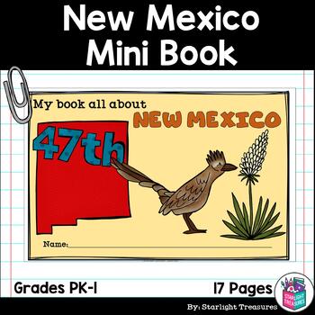 Preview of New Mexico Mini Book for Early Readers - A State Study