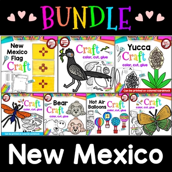 Preview of New Mexico State Symbols Craft BUNDLE