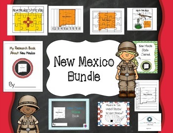 Preview of New Mexico Themed Bundle- 10 resources