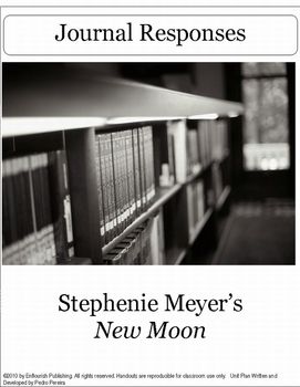 Preview of New Moon by Stephenie Meyer Writing Journals