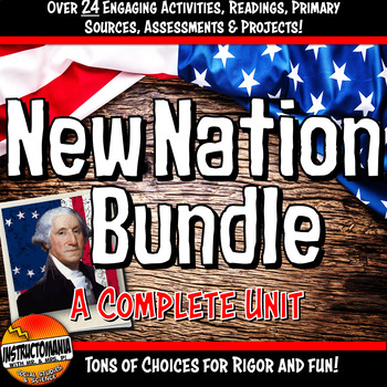 Preview of New Nation Bundle: Early US History Lessons & Activities - Print & Digital 6-8