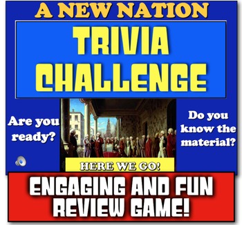 Preview of New Nation and George Washington, Adams, Jefferson, Madison, Monroe Review Game