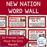 New Nation Word Wall | Early Republic Word Wall