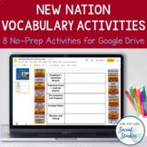 New Nation and Early Republic Vocabulary Activities for Go