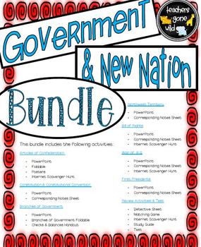 Preview of New Nation and Government Bundle
