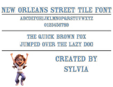New Orleans Street Tiles OTF Font