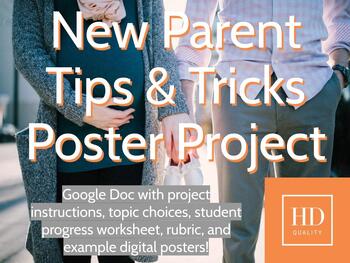 Preview of New Parent Tips and Tricks Newborn/Infant Poster Project