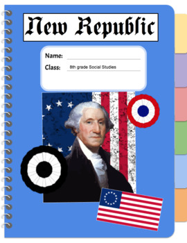 Preview of New Republic E-Notebook / Washington & Adams / Terms, People, Maps, Study Guide