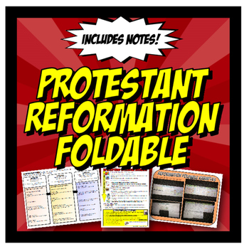 Preview of Reformation Foldable, Counter Reformation