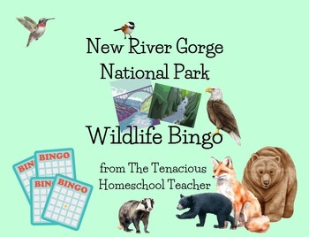 Preview of New River Gorge NP Wildlife Bingo Classroom Set