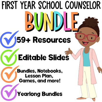 Preview of New School Counselor School Counseling Starter Bundle