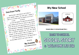 New School Social Story and Welcome Letter EDITABLE BUNDLE