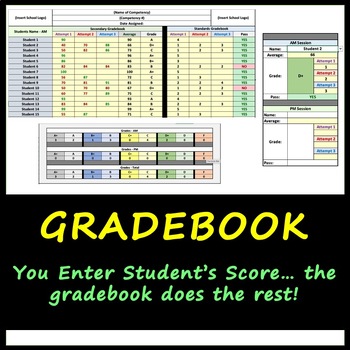 Preview of New School Year Gradebook for High School CTE - Digital, Editable, and Printable