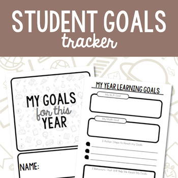 Preview of New (School) Year Student Goal Book; Check In; Habit, Action & Behavior Tracker