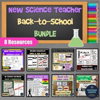 Preview of New Science Teacher Back to School Bundle of Resources