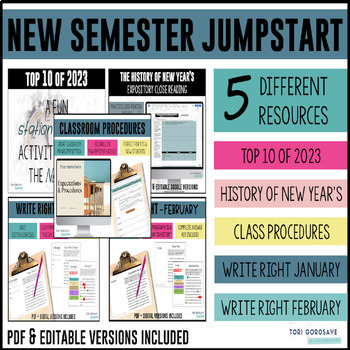 Preview of New Semester Jumpstart Bundle - 2024 New Year