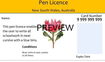Preview of New South Wales 'Pen Licence'