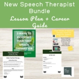 New Speech Therapist Bundle- Lesson Plans and Kickstart yo