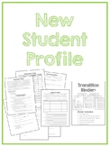 New Student Profile for Autism or Special Education Classrooms
