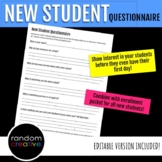 New Student Questionnaire