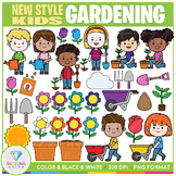 New Style Kids: Gardening Clipart