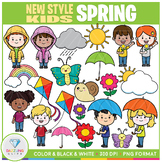 New Style Kids: Spring Clipart