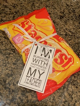 New Teacher BURSTING w HAPPINESS gift tag for Starburst candy *Back to ...