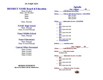 New Teacher Orientation Program Agenda by impactED | TpT