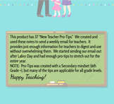 New Teacher Pro-Tips