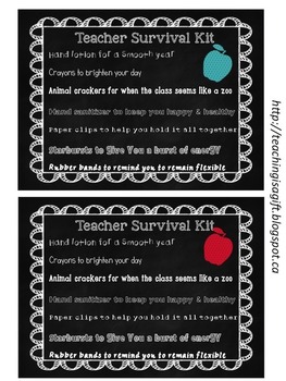 Download Teacher Survival Kit Labels Worksheets Teaching Resources Tpt