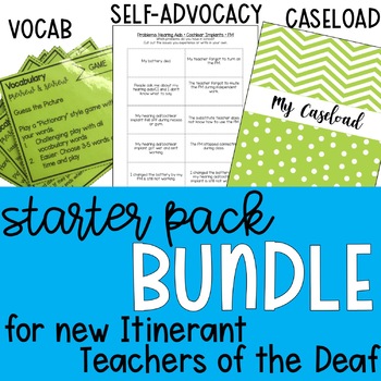 Preview of New Teacher of the Deaf Starter Pack BUNDLE