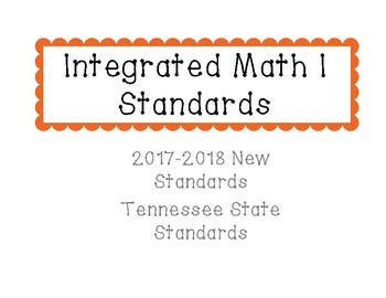 Preview of New Tennessee Math Standards for Integrated Math I