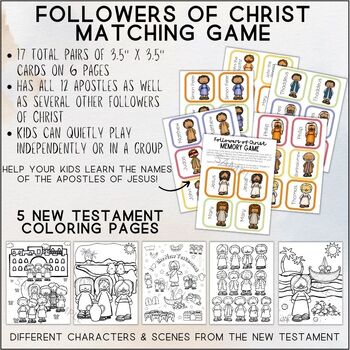 Life of Christ Bingo & Memory Game Printable Download 