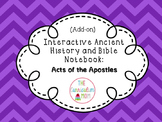 New Testament Add-On Interactive Notebook: Acts of the Apostles