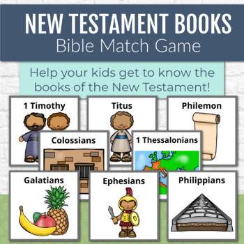 Bible Match Game - Bible Memory Game for New Testament Books of the Bible