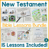 New Testament Bible Lessons - BUNDLE - Activities, Colorin