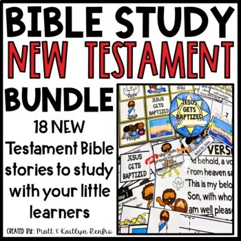 Preview of New Testament Bible Lessons Kids Homeschool Curriculum | Preschool Kindergarten