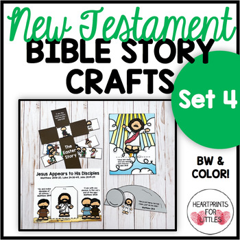 New Testament Bible Story Crafts Set 4-Easter Edition, Easter Crafts